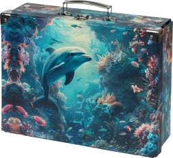 Maletín escolar plegable Delfín