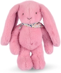 Doudou conejo de peluche con pañuelo rosa