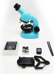 Microscopio para principiantes de 21 cm con aumentos de hasta 1200×