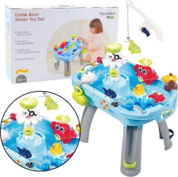 Mesa de agua interactiva para pescar pececitos – azul