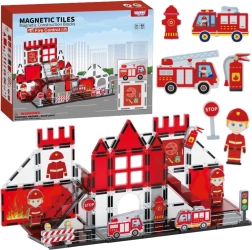 Woopie construcción magnética 3D bomberos 48 piezas