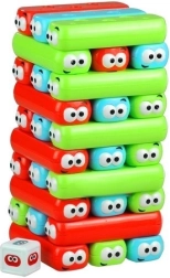 Juego de destreza Torre con pequeños robots de colores