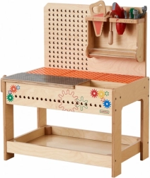 Mesa de trabajo STEM Montessori de madera con herramientas Masterkidz