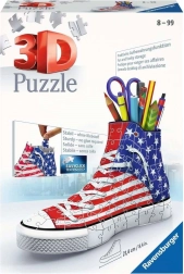 Puzzle 3D Ravensburger zapatilla American Style, 108 piezas