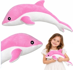 Delfín de peluche rosa 70 cm