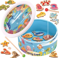 Tooky Toy juego magnético de pesca – set de madera