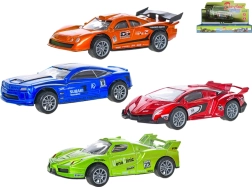 Modelo metálico de coche de carreras 1:36 con retroceso (pull-back)