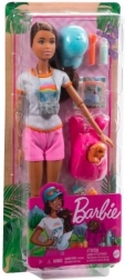 Muñeca Barbie – paseo de senderismo con cachorrito