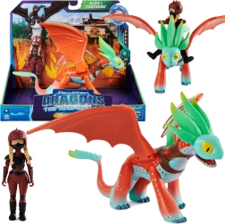 Cómo entrenar a tu dragón – figura de Alex y el dragón Pírka