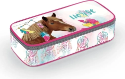 Estuche escolar tipo etui Caballo Romantic
