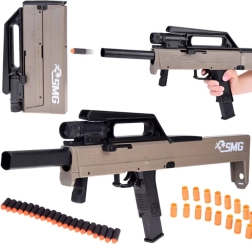 Subfusil de espuma con cargador y vainas