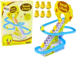 Tobogán educativo con patitos: tobogán de aventuras con escalada y luces