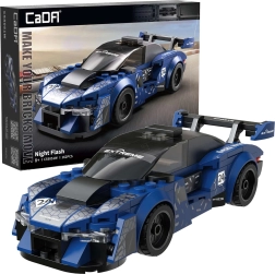 Set de construcción CaDA Night Flash – coche urbano azul, 162 piezas