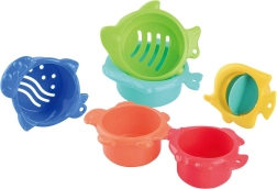 PLAYGO vasitos para la bañera con molinillo de agua, set de 6 uds