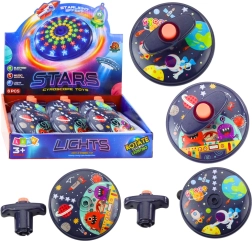 Disco espacial luminoso con sonido – pato giratorio UFO