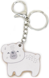 Viga PolarB colgante de madera oso polar blanco
