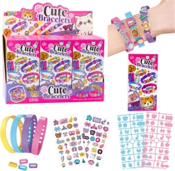 Kit DIY de pulseras con colgantes de animales, 4 pulseras ajustables