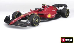Bburago 1:18 Ferrari F1-75 Scuderia F1 con piloto Carlos Sainz