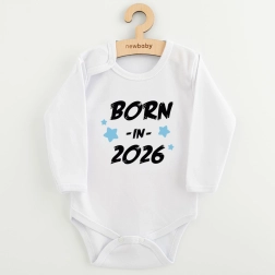 Body infantil con estampado NEW BABY Born in 2026, azul