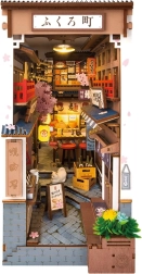 Separador de libros 3D Calle de Sakura con vino