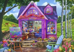 Puzzle Estudio en la cabaña 500 piezas