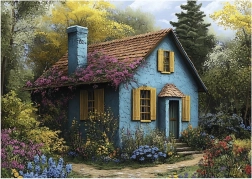 Puzzle Casita azul 500 piezas