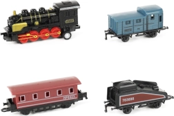 Mini locomotora con tres vagones