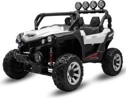 Coche eléctrico infantil buggy Baby Mix Road 4x4 – blanco