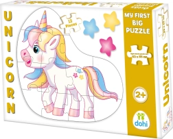Puzzle de contorno para suelo unicornio 12 piezas