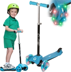 Patinete infantil de tres ruedas EVO Light Up Mini Cruiser azul