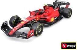 Bburago 1:18 Scuderia Ferrari SF-23 Fórmula 1 (2023) Carlos Sainz con figura del piloto