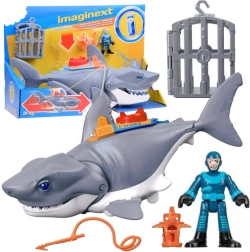 Mega tiburón de ataque Imaginext con mandíbula móvil