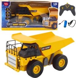 Volquete de construcción RC 1:24 con LED y función de volcado