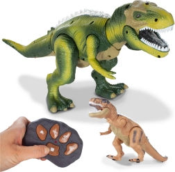 Dinosaurio teledirigido con efectos de luz