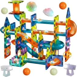 Juego de construcción magnético Iso Trade – pista de canicas 110 piezas