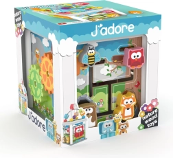 Cubo de juego de madera J'ADORE para los más pequeños
