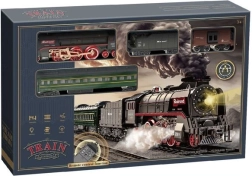 Set de tren a batería con luz y sonido