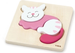 Puzle de madera para niños Gatito Viga