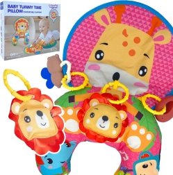 Almohada interactiva para bebés en forma de U WOOPIE BABY con juguetes y mordedor