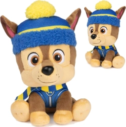 Perro de peluche CHASE de PAW PATROL con gorro y bufanda de invierno 18 cm