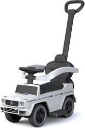 Correpasillos infantil con barra de empuje MERCEDES-BENZ G-Class Baby Mix blanco