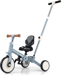 Triciclo infantil 5 en 1 con barra de empuje KINDERKRAFT OPTIMUS MAX, denim