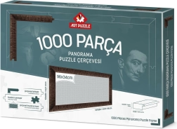 Marco para rompecabezas 96x34 cm marrón