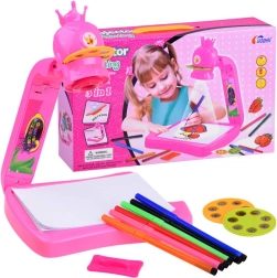 Proyector infantil para dibujar con corona y rotuladores
