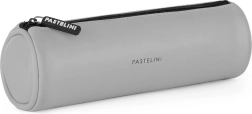 Estuche redondo PASTELINI de PU, gris