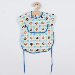 Babero–delantal infantil New Baby 42 × 35 cm azul