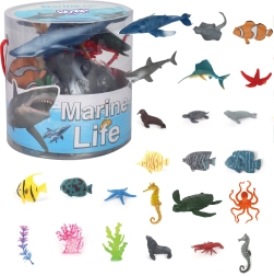 Set de figuras de animales marinos WOOPIE, 33 piezas
