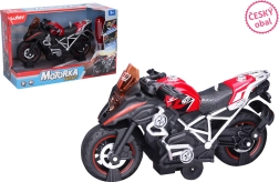 Moto roja atornillable con efectos
