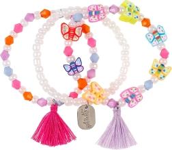 Pulseras para niños Ankje Butterfly - 3 uds