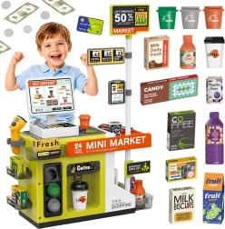 Woopie caja de autoservicio infantil mini market con cafetería - 1 pieza